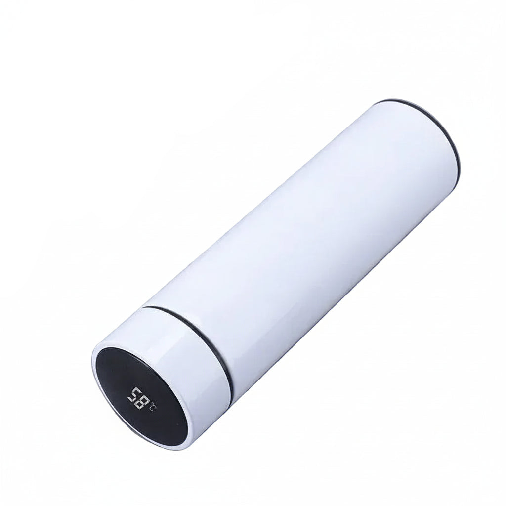 Gourde isotherme intelligente 500ml — Affichage température LED, froid 24h, chaud 12h