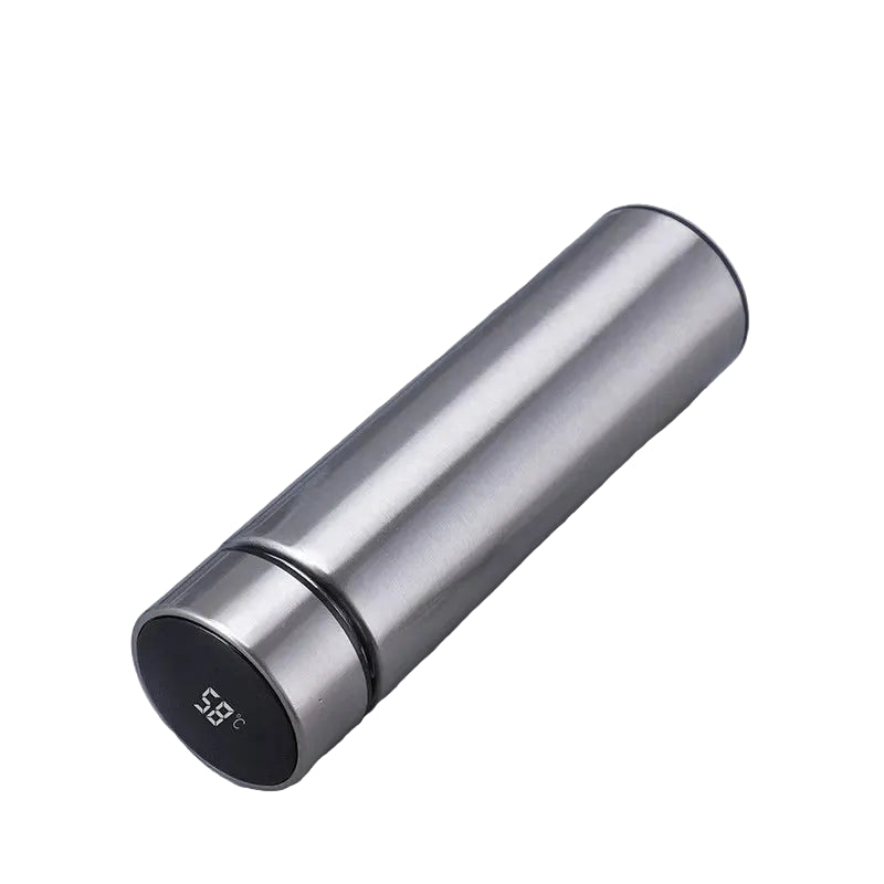 Gourde isotherme intelligente 500ml — Affichage température LED, froid 24h, chaud 12h